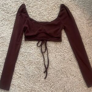 Cut-out Tie Long Sleeve